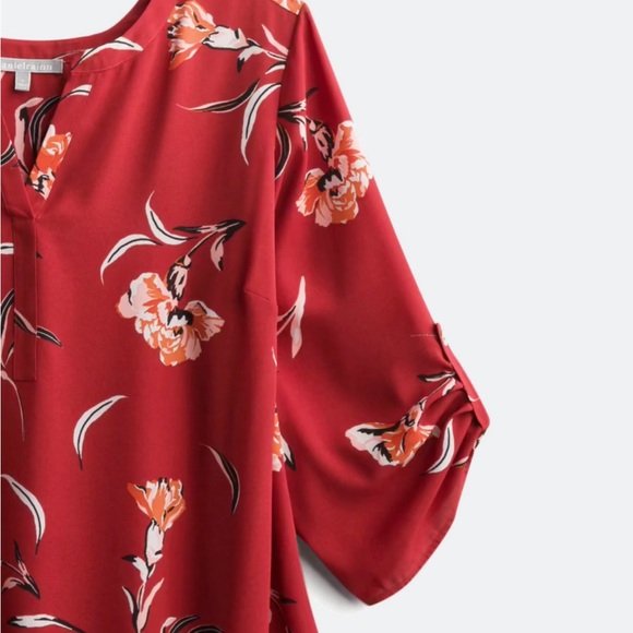 DANIEL RAINN Koda Split Neck Blouse NWT - Picture 6 of 7